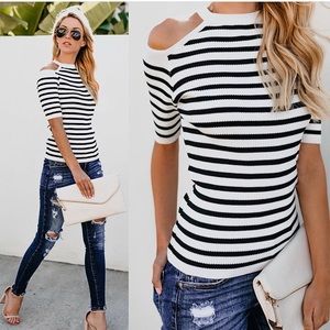 VICI Collection - Tatyana Cold Shoulder Top